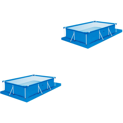2Pcs Blue Pe Pool Covers Pool Floor Pads Waterproof Dustproof Cushions 2