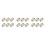 300Pcs Sturdy Metal Roller Buckles Adjustable Strap Buckles Gold Tone 9