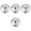 4Pcs Aluminum Pot Lid Replacement Silver Universal Pan Covers 3