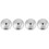 4Pcs Aluminum Pot Lid Replacement Silver Universal Pan Covers 4