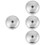 4Pcs Aluminum Pot Lid Replacement Silver Universal Pan Covers 6