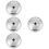 4Pcs Aluminum Pot Lid Replacement Silver Universal Pan Covers 7