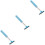 3Pcs Durable Car Windshield Squeegee with Retractable Rubber Handle 6