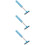 3Pcs Durable Car Windshield Squeegee with Retractable Rubber Handle 9