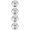 4Pcs Aluminum Pot Lid Replacement Silver Universal Pan Covers 8