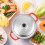 4Pcs Aluminum Pot Lid Replacement Silver Universal Pan Covers 10