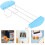 2Pcs Dishwasher-Safe Toaster Warming Rack Sky-Blue Silicone Iron 2
