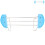 2Pcs Dishwasher-Safe Toaster Warming Rack Sky-Blue Silicone Iron 3