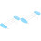 2Pcs Dishwasher-Safe Toaster Warming Rack Sky-Blue Silicone Iron 5