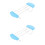 2Pcs Dishwasher-Safe Toaster Warming Rack Sky-Blue Silicone Iron 6