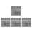 24Pcs White Plastic Cross Stitch Mesh Pad for Crafting Hand Embroidery 5