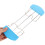 2Pcs Dishwasher-Safe Toaster Warming Rack Sky-Blue Silicone Iron 10