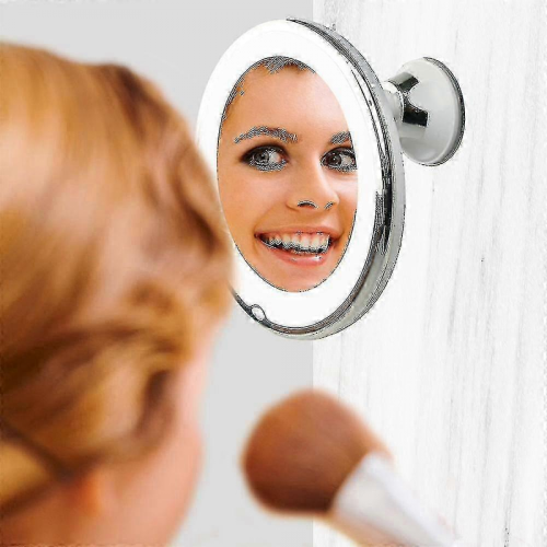 Makeup Mirror With 10x Zoom and Adjustable Lighting for Eyes 2