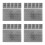 24Pcs White Plastic Cross Stitch Mesh Pad for Crafting Hand Embroidery 9