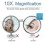 Makeup Mirror With 10x Zoom and Adjustable Lighting for Eyes 4