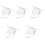 5Pcs Graduation Caps White Polyester Tassel Cap for 2024 Ceremony 4
