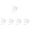 5Pcs Graduation Caps White Polyester Tassel Cap for 2024 Ceremony 6