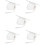 5Pcs Graduation Caps White Polyester Tassel Cap for 2024 Ceremony 9