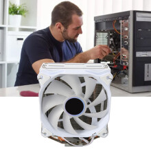 Argb Dissipatore per CPU con 4 Radiatori in Rame, 120mm, Bianco