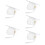 5Pcs Graduation Caps White Polyester Tassel Cap for 2024 Ceremony 11