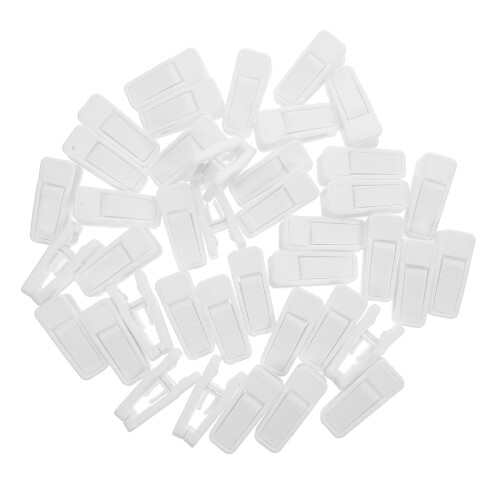 120Pcs White Plastic Clips for Clothes Storage Drying Kids Lightweight 1