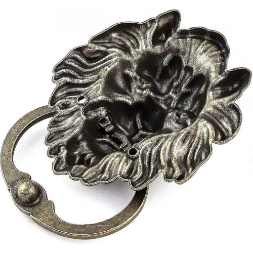 Antique Bronze Lion Door Handle Classical Lion Head Knocker 2