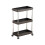 Wide Storage Carts Rack Three-Tier Miscellaneous Storage Unit Dorm Room Storage Solution Narrow Space Storage Rack(I,Plastic) 5