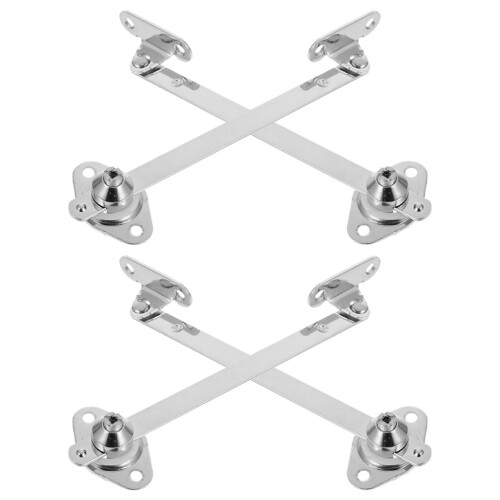 12Pcs Silver Kitchen Cabinet Hinges Strong Load Capacity Lid Support 2