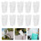 120Pcs White Plastic Clips for Clothes Storage Drying Kids Lightweight 10