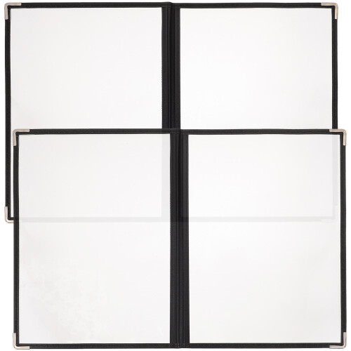 10Stk PVC Menücover Mit Abgerundeten Ecken Für 2