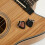 2Pcs Assorted Color Guitar Pick Holder Case Wood Keychain Organizer 6