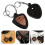 2Pcs Assorted Color Guitar Pick Holder Case Wood Keychain Organizer 10