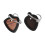 2Pcs Assorted Color Guitar Pick Holder Case Wood Keychain Organizer 11