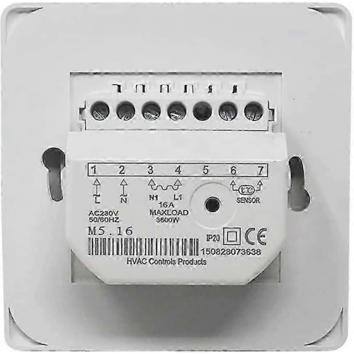 Manual Underfloor Heating Thermostat 220V 16A with Floor Sensor 2