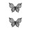 2Pcs Black Silicone Butterfly Eyeliner Stencil Precise Eye Makeup Tool 4