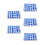 150Pièces Cache-Vis ABS Bleu Décoratif Hexagonal Durable 3