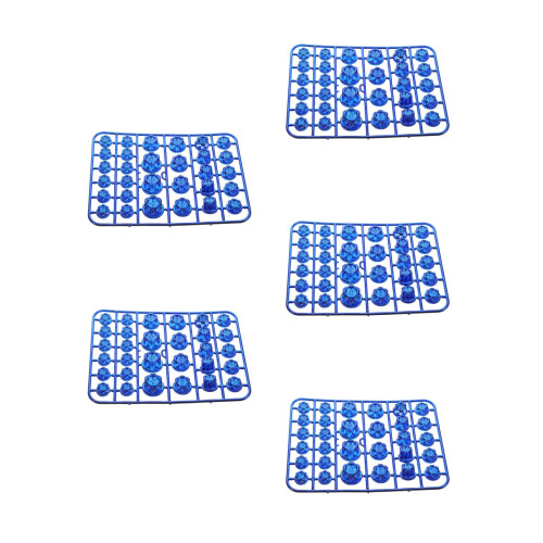 150Pièces Cache-Vis ABS Bleu Décoratif Hexagonal Durable 2