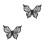 2Pcs Black Silicone Butterfly Eyeliner Stencil Precise Eye Makeup Tool 6