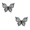2Pcs Black Silicone Butterfly Eyeliner Stencil Precise Eye Makeup Tool 7