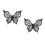 2Pcs Black Silicone Butterfly Eyeliner Stencil Precise Eye Makeup Tool 8