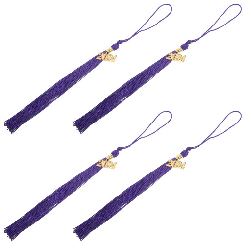 16Pcs Purple Polyester Graduation Tassel Charms for Hat Accessories 1