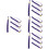 16Pcs Purple Polyester Graduation Tassel Charms for Hat Accessories 7