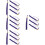 16Pcs Purple Polyester Graduation Tassel Charms for Hat Accessories 8