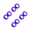 8Pcs Purple Finger Moistening Tool Sponge Cup for Handling 3