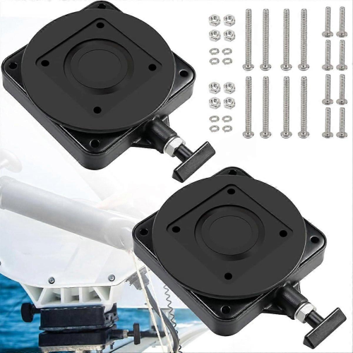 2Pack 2207003 Low-Profile Swivel Base Compatible with for Ca-Nnon 3991913 Downrigger Mount 2