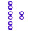 8Pcs Purple Finger Moistening Tool Sponge Cup for Handling 5