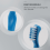 Denture brush 12 pack for hard denture cleaning and care 5