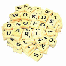 (300 pcs) A-Z Plastic Scrabble Tiles with Score Numbers, Alphabet Letters for Spelling Games, Educational Toy for Kids & Adults