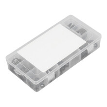 Set di 170 guarnizioni per tappo di scarico – 10 misure in gomma e metallo con contenitore organizer