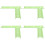4Pcs Wear-Resistant Hamster Cage Platform Toy Light Green PVC 6